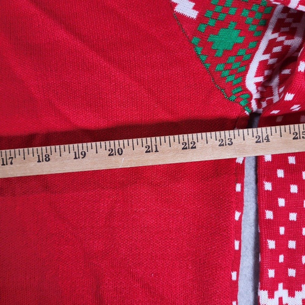 Homer Simpson‎ Ugly Christmas Sweater NWOT Mens Large Crew Neck Red Green White - Picture 6 of 8